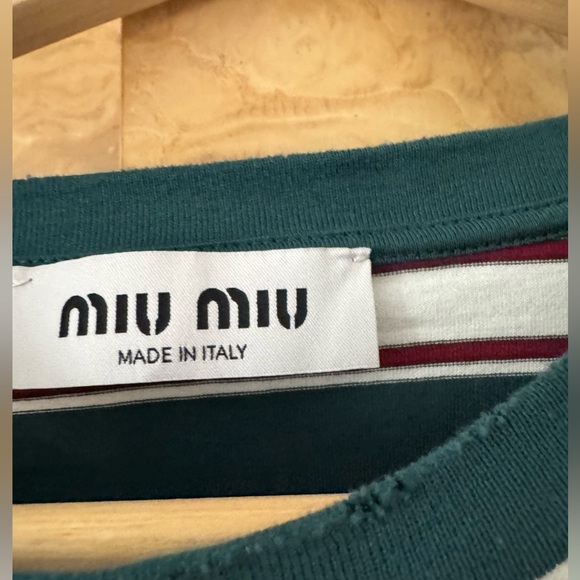 Miu Miu long sleeve cotton T-shirt - Picture 4 of 4